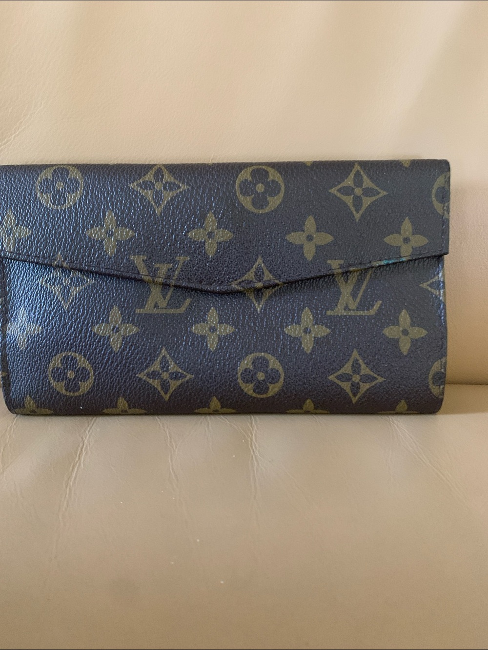 Louis Vuitton Monogram Envelope Wallet - Dark Brown Monogram